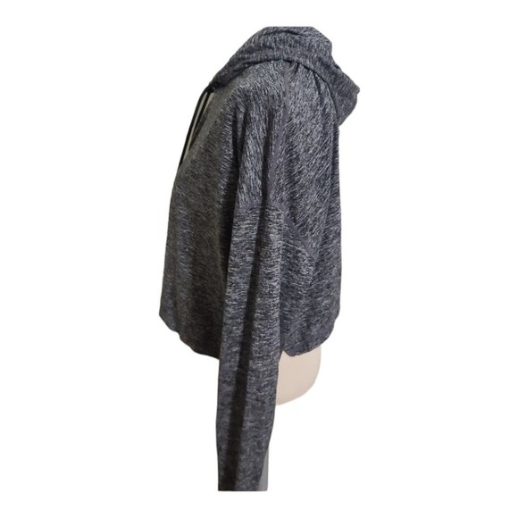 Athleta Women's Hooded Sweatshirt Pullover Active Athleisure Drawstring Gray - Picture 3 of 4